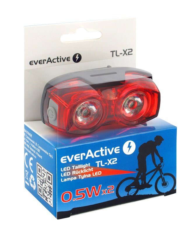 clairage Rouge LED Vlo EVERACTIVE Arrire