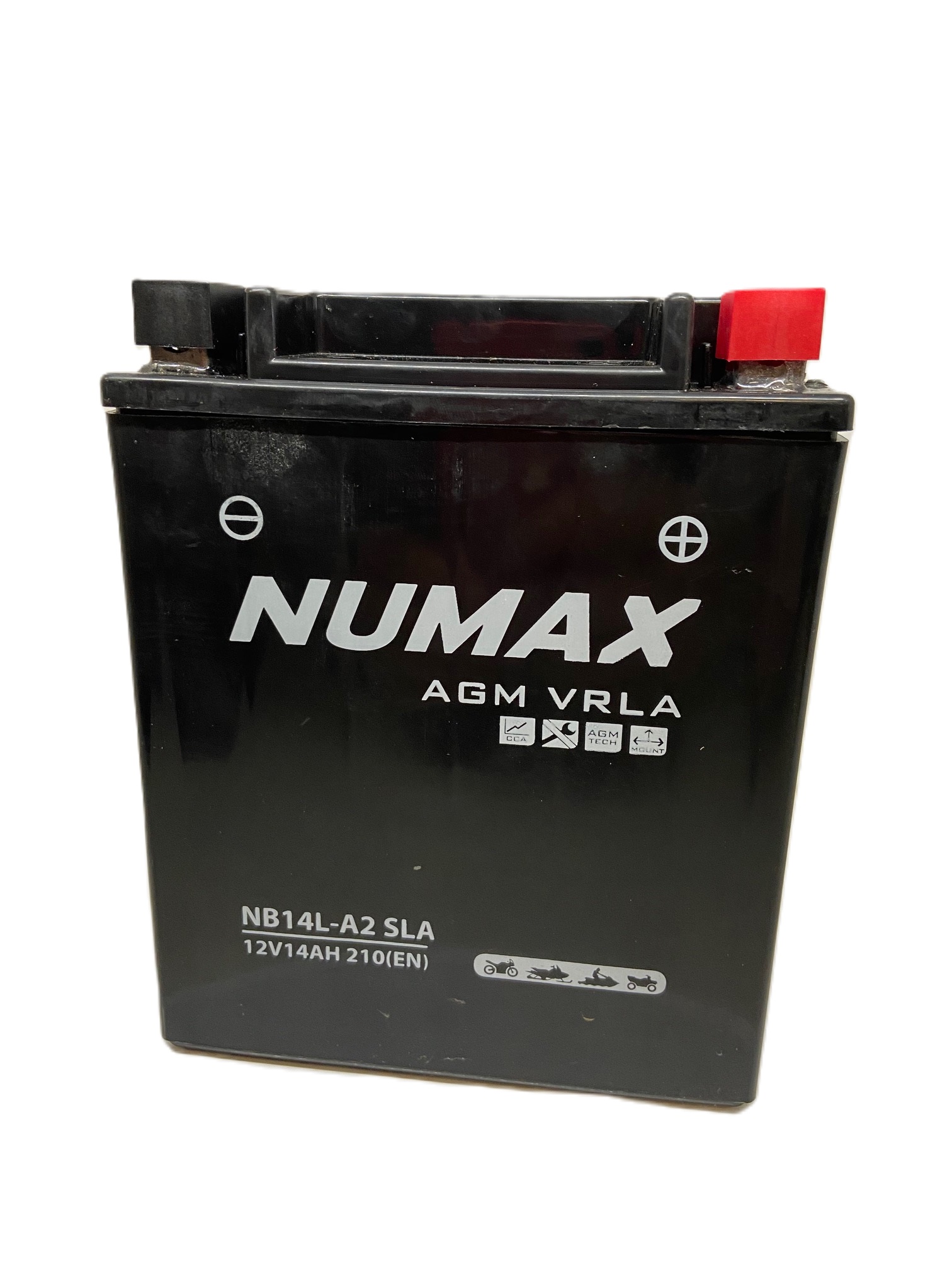 Batterie moto YB14L-A2/12N14-3A 12V 14ah 210A AGM NUMAX