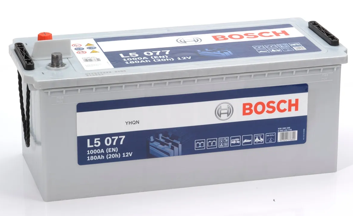 Batterie BOSCH L5077 12v 180ah/C20 - 200ah/C100 Décharge lente LFD180