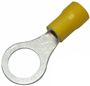 Cosse  sertir jaune trou de 10mm pour 6mm