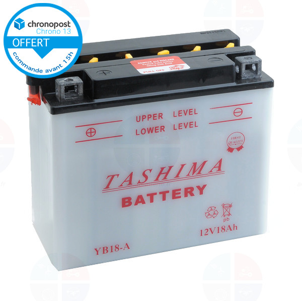 Batterie moto YB18-A 12v 18ah 180A TASHIMA