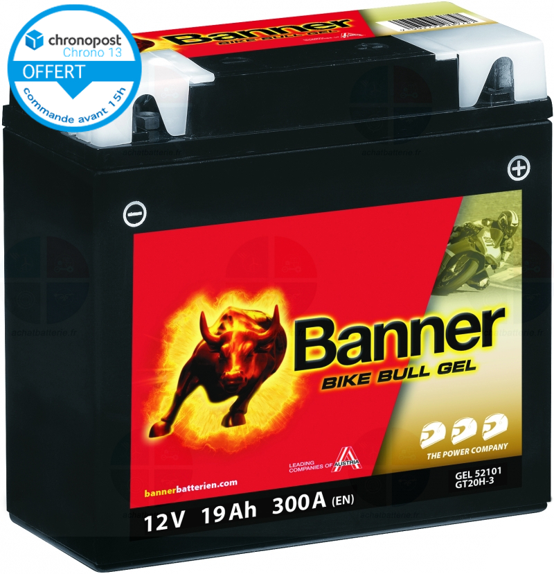 Batterie Moto BANNER BMW GEL 12v 19ah 300A 52101