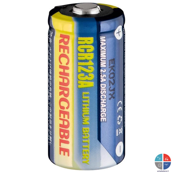 Accu CR123A 3V 500mah pour appareil Photo pile