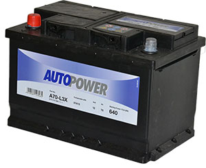 Batterie auto H6R/L3G 12V 70ah/640A Autopower E12