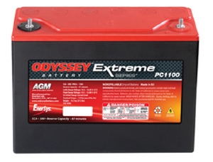 Batterie 12v 43 Ah 2450A Odyssey PC1100 Extreme Racing 40
