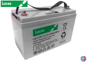 Batterie LUCAS LSLC 12v 125ah C20 AGM décharge lente