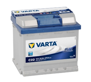 Batterie auto C22 12V 52ah/470A VARTA blue dynamic