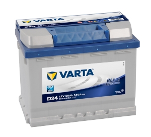 Batterie auto D24 12V 60ah / 540A VARTA Blue dynamic