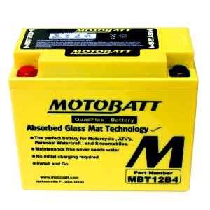 Batterie MBT12B4 12v 11ah 150A Motobatt YT12B-BS