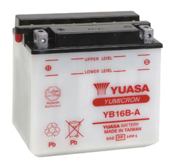 Batterie moto YB16B-A 12v 16ah 207A YUASA