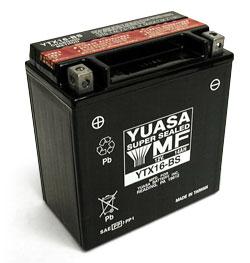Batterie moto YTX16-BS 12V 14ah 230A YUASA