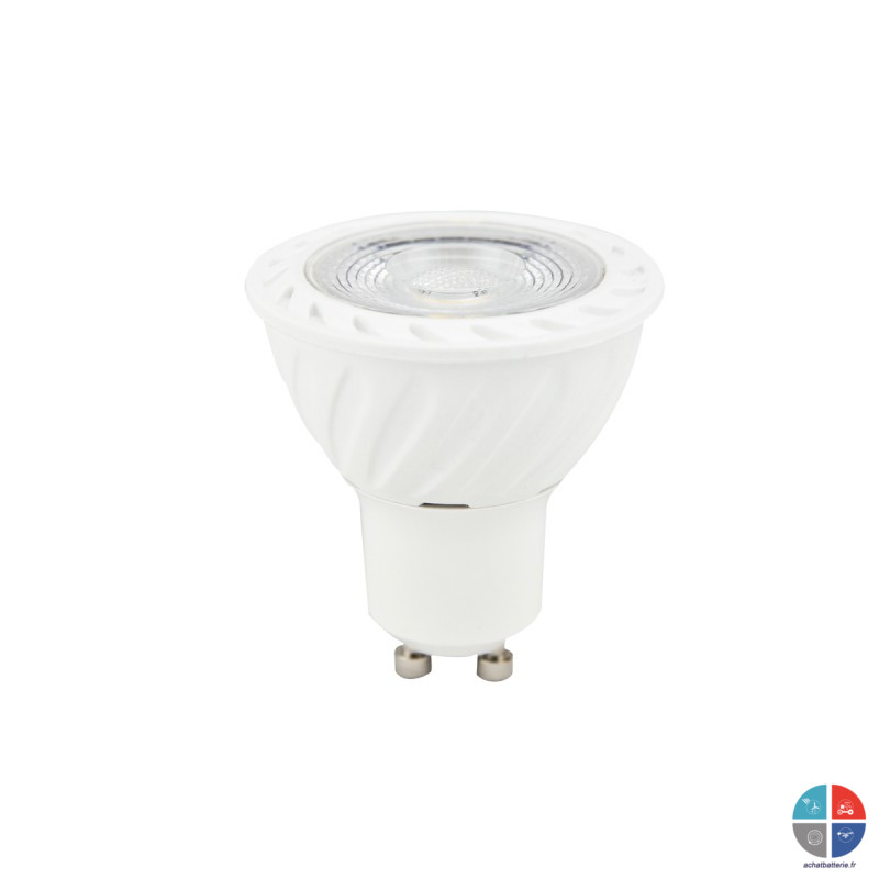 Ampoule LED 230V GU10 6W conso 380 Lumens blanc chaud