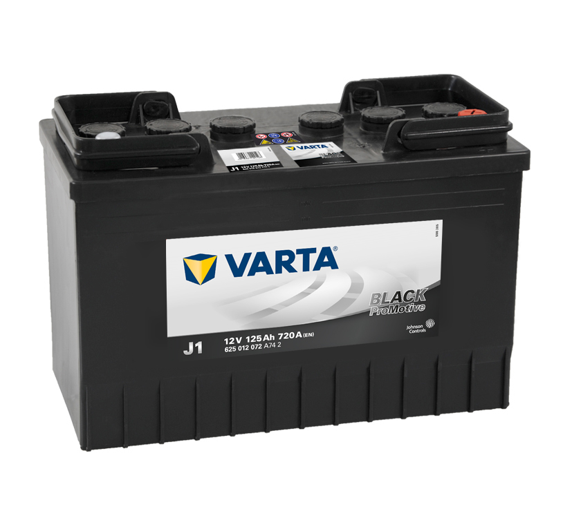 Batterie PL/Agri VARTA J1 12v 125ah/720A Black