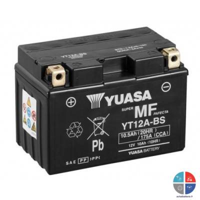 Batterie moto YT12A-BS 12V 10ah 175A YUASA
