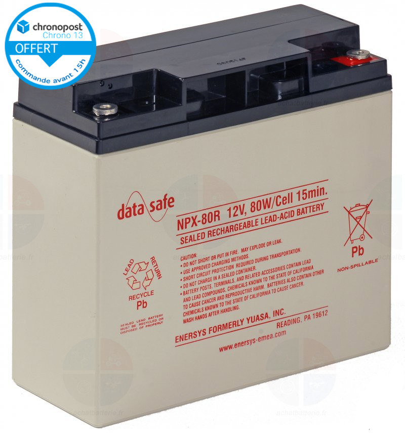 Batterie NPX80-12 DATASAFE 12V 20Ah AGM VRLA TEV 12210 REC22-12