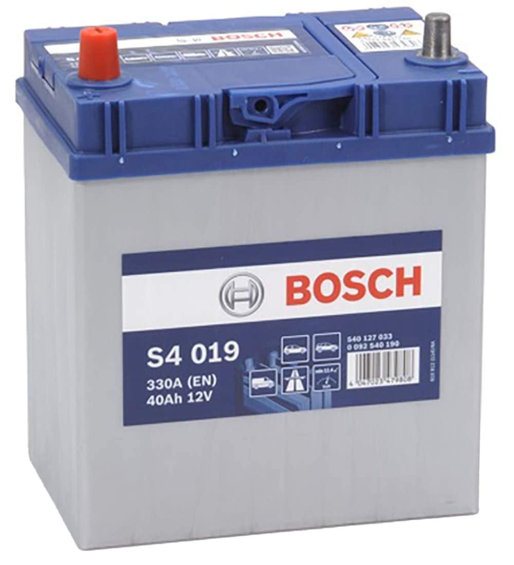 Batterie auto S4019 12V 40ah / 330A BOSCH + à gauche, bornes, batterie de démarrage auto japonnaise