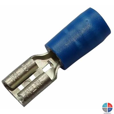 Cosse plate Femelle bleue 4.8 mm pour 2.5mm²