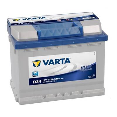Batterie auto D24 12V 60ah / 540A VARTA Blue dynamic L2