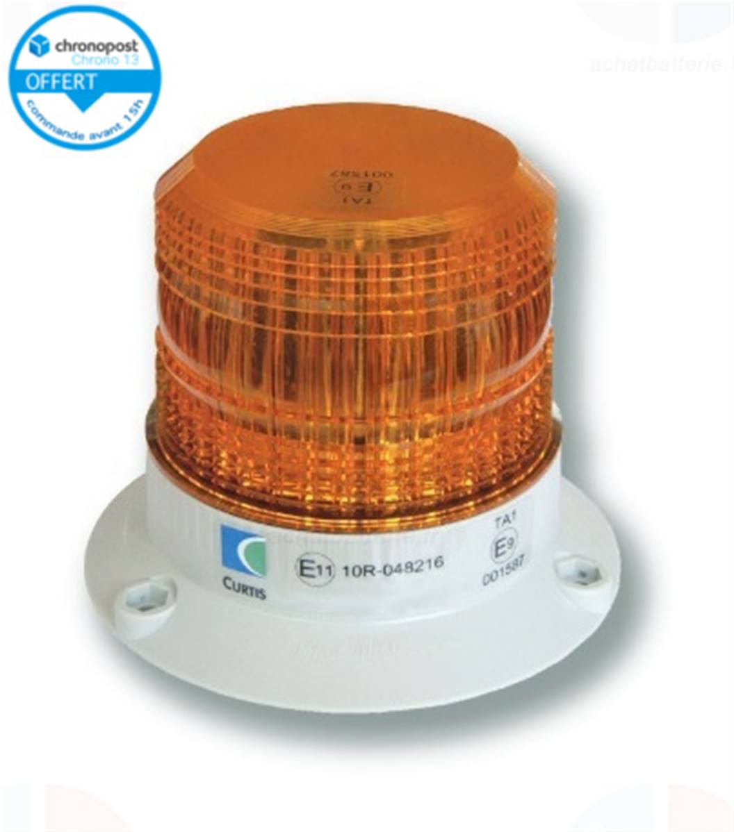 Feu 4 LED 12/24V à Eclat orange remorque - Feux à éclats