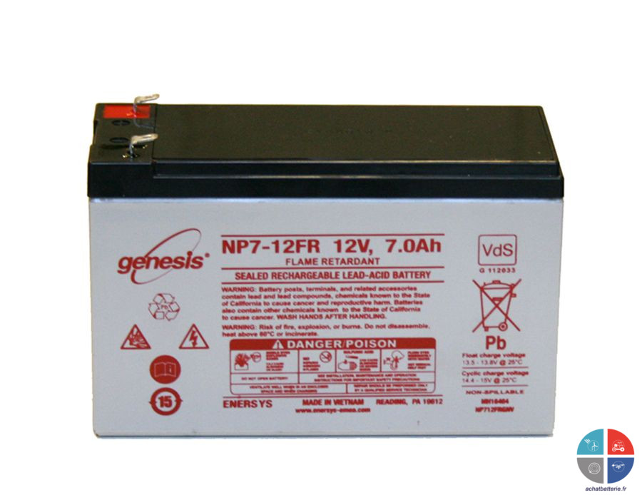 Batterie NP7-12 FR GENESIS 12V 7Ah AGM VRLA
