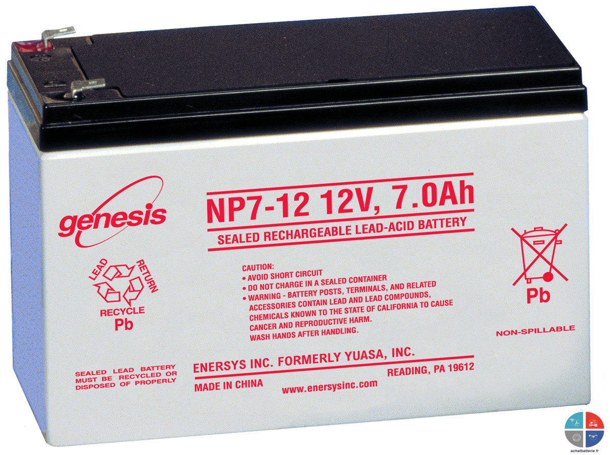Batterie NP7-12 GENESIS 12V 7Ah AGM VRLA