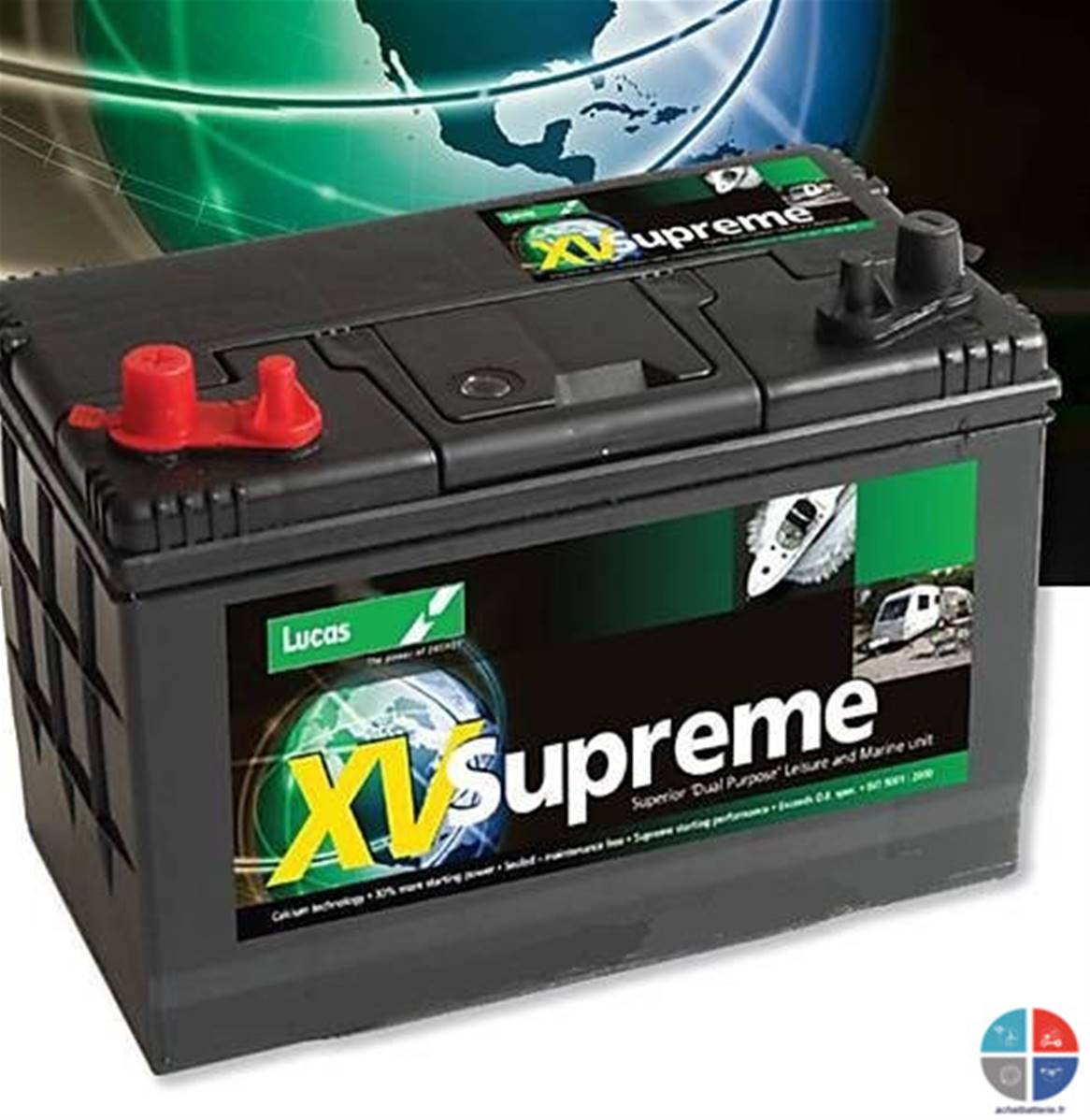 Batterie DUAL 12v 80ah 600A Marine-Loisir +G LUCAS