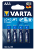 Piles LR03 X 4 VARTA LONGLIFE POWER AAA 1.5V Alcaline