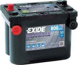 BATTERIE EX900 ORBITAL 12V 50Ah 800A AGM Spiralée