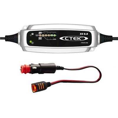 Pack CTEK Chargeur XS0.8 + Prise mâle allume cigare