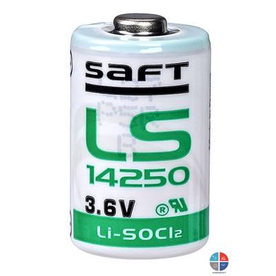 Pile lithium Saft LS14250 1/2AA 3.6v 1.2Ah