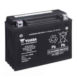 Batterie moto YTX24HL-BS 12V 22.1ah 350A YUASA AGM