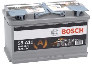 Batterie auto S5A11 12V 80Ah / 800A BOSCH AGM START-STOP L4 F21