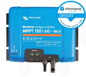 Régulateur Solaire VICTRON BlueSolar MPPT 150/60-MC4 12/24/48V-60A SCC115060310