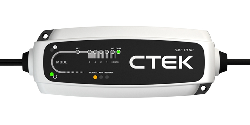 Chargeur CTEK Time To Go 12v 5A Indication du temps restant de charge