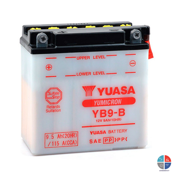 Batterie moto YB9-B 12V 9ah 130A YUASA 12N9-4B-1