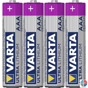 Pile VARTA lithium pro AAA x4 1.5V