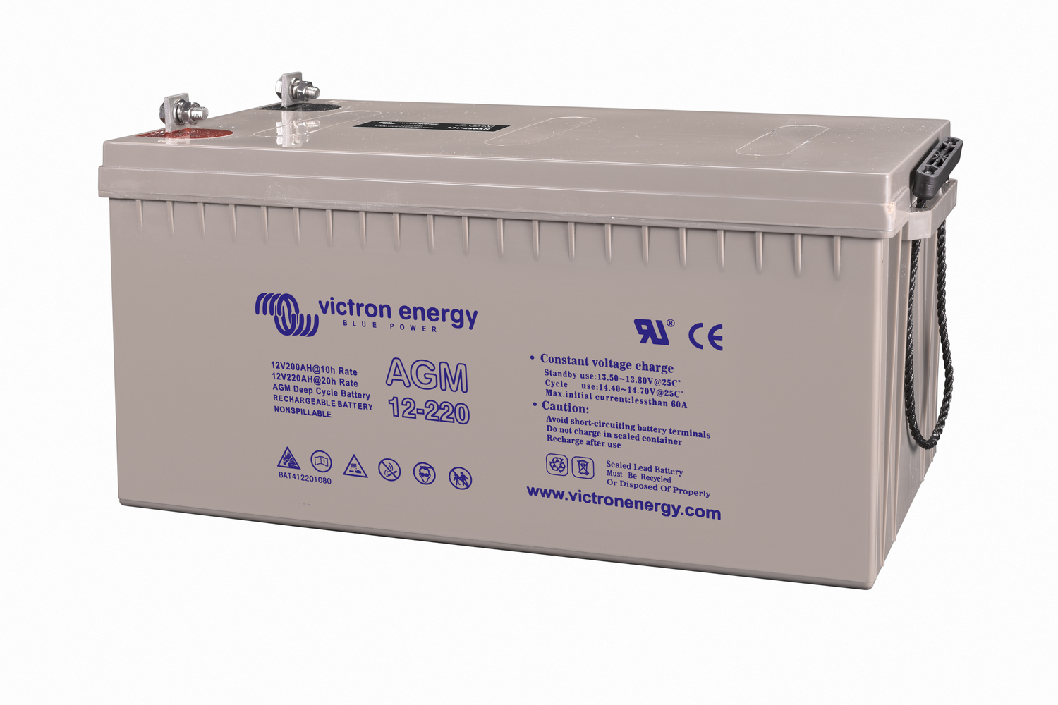 Batterie 12v 220ah C20 Victron AGM  Décharge lente BAT412201084