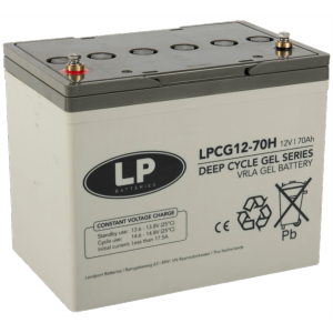 Batterie Landport LPCG12-70H AGM 12v 70ah C20 GEL REC80 NP75-12