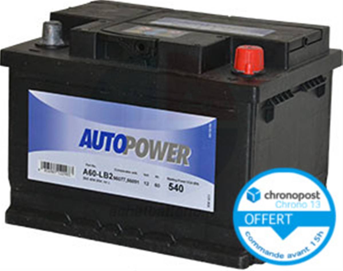 Batterie 12v 60AH 540A - Équipement auto