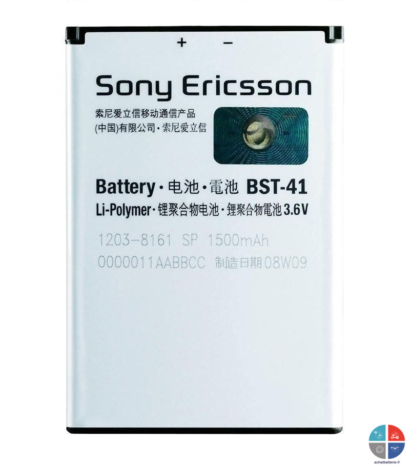 Batterie SONY ERICSSON Origine BST-41 Xperia X10 X1 1500mah