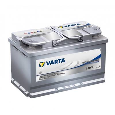 Batterie VARTA Décharge lente AGM LA80 12v 80ah C20 Professional