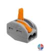 Borne de connexion WAGO 2 connexions de 0.8 à 4mm²