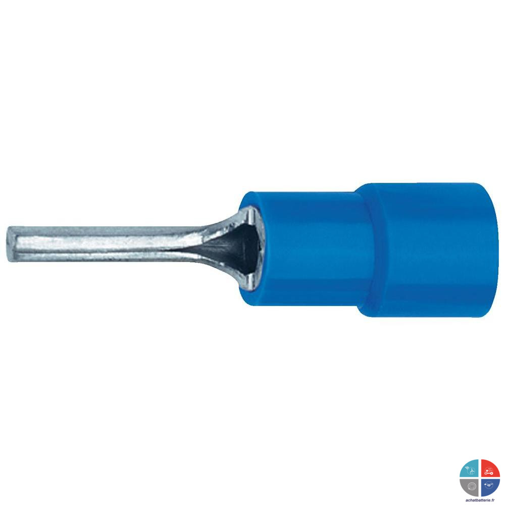 Cosse  pointe bleue 2mm pour 2.5mm