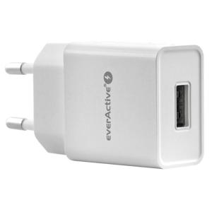 Chargeur secteur compact Blanc ou Noir 5V 2.4A