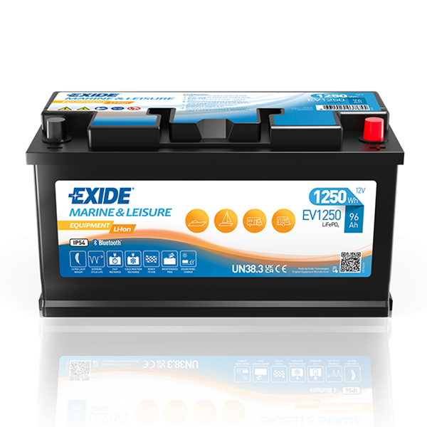 Batterie 12 v 96ah LifePo4 EXIDE EV1250