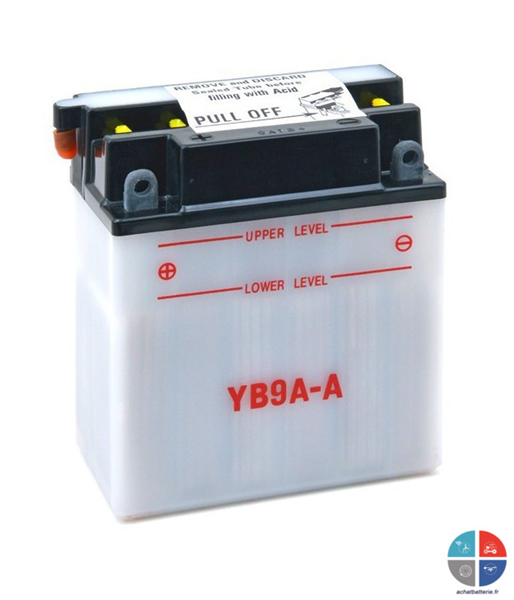 Batterie moto YB9A-A 12V 9ah 130A TASHIMA