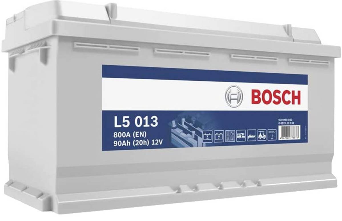 Batterie BOSCH L5013 12V 90ah décharge lente pour camping car, bateaux,  solaire - Achatbatterie