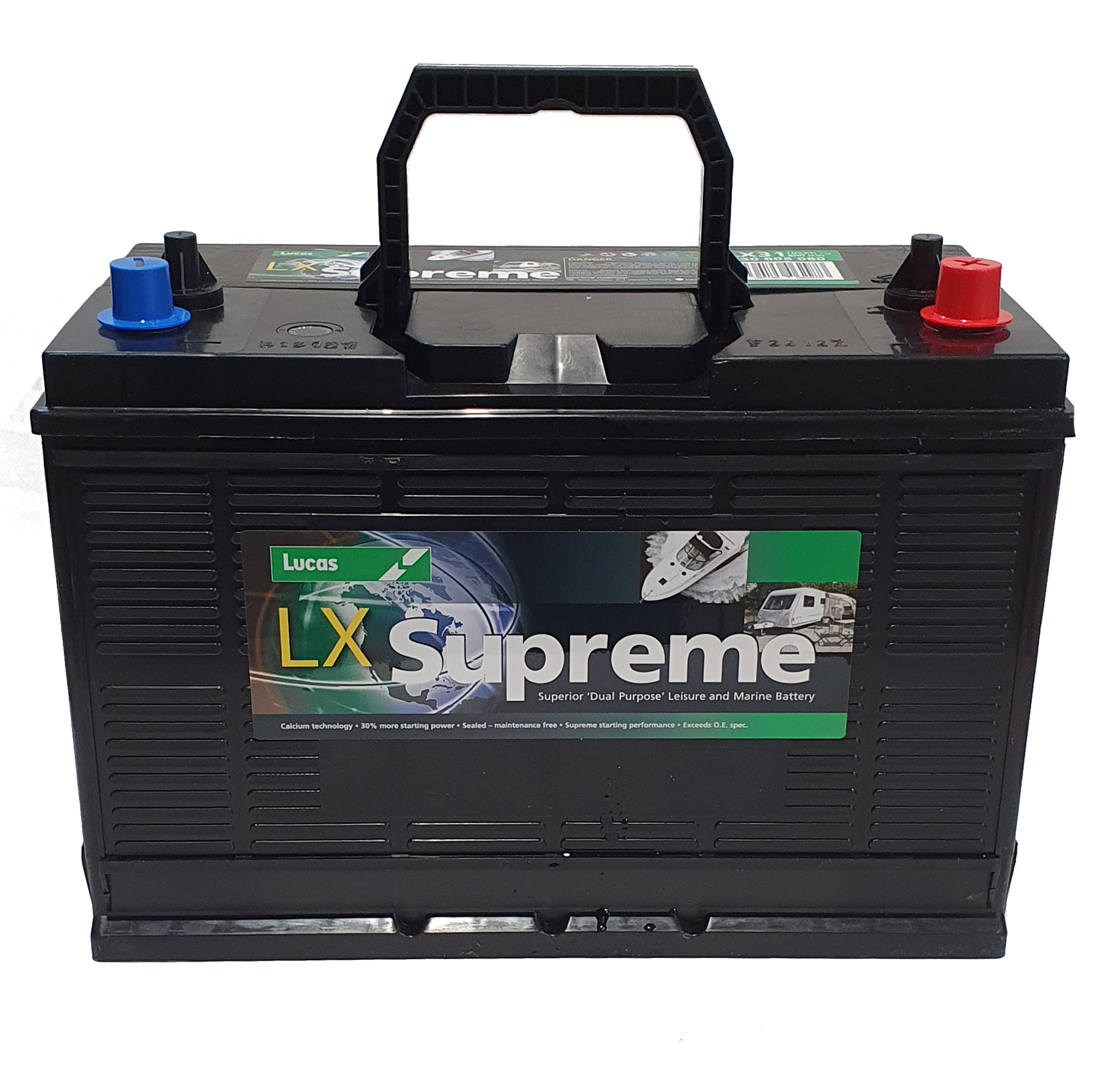 Batterie LUCAS DUAL LX27 12v 95ah 720A Marine-Loisir Supreme +G