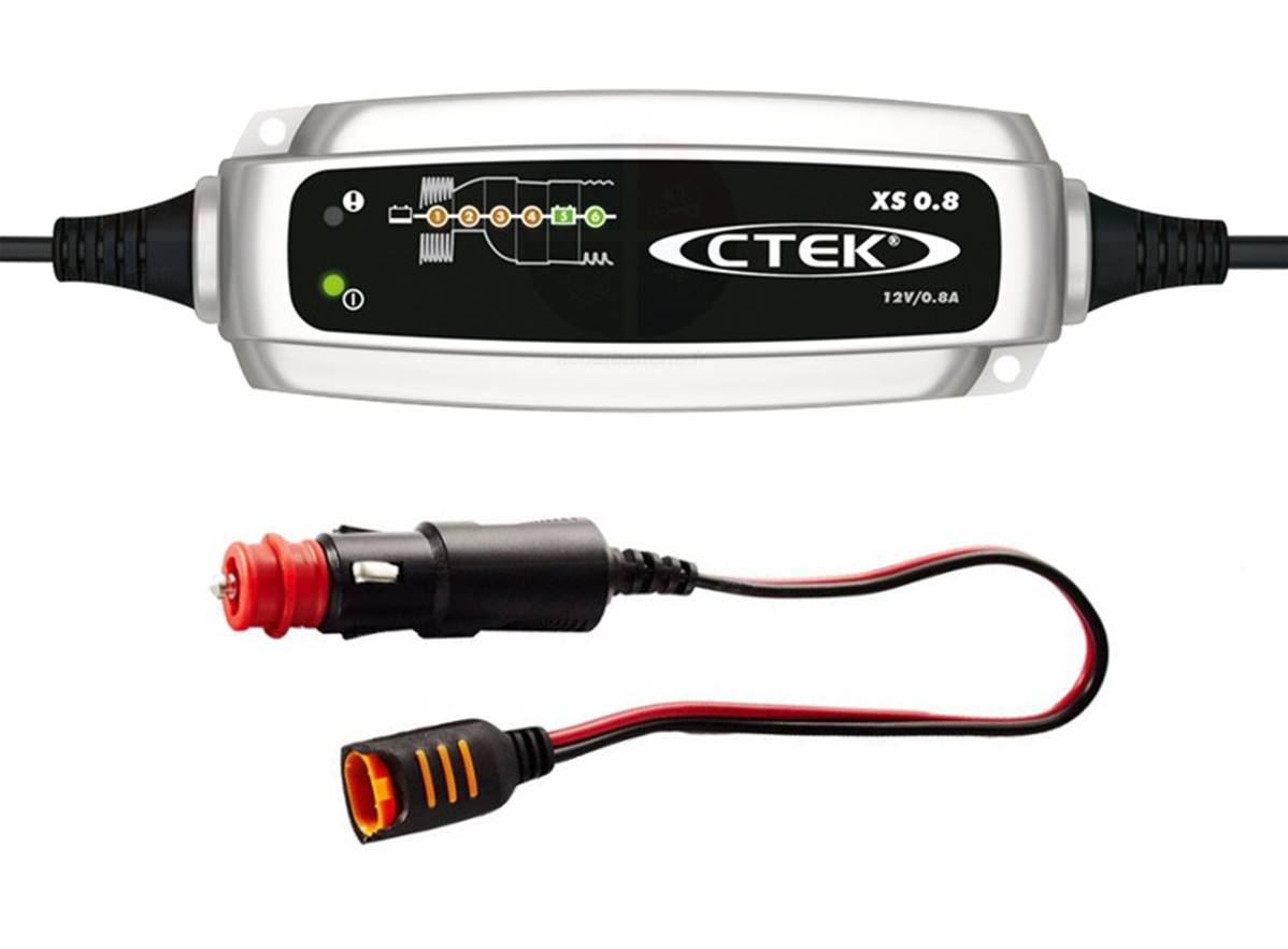 Pack CTEK Chargeur XS0.8 + Prise mâle allume cigare - Achatbatterie