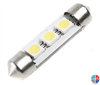 Ampoule Navette 3 leds 12v L39mm